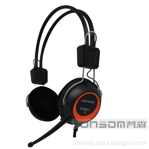 Hot Selling Wired Computer Headphone with Mic